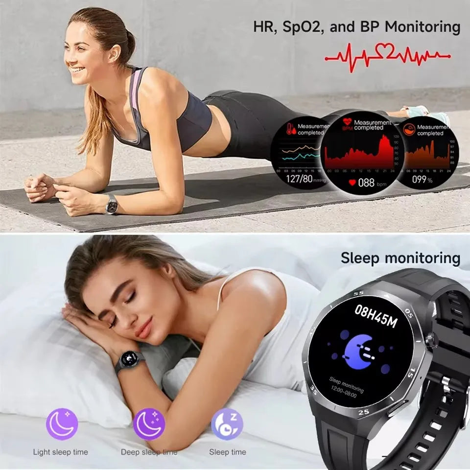 Gt5 Pro 2025 New Smart Watch Men's 1.52 HD Screen Bluetooth Talk Heart Rate Monitor Men Women NFC Outdoor Sports Smart Watch