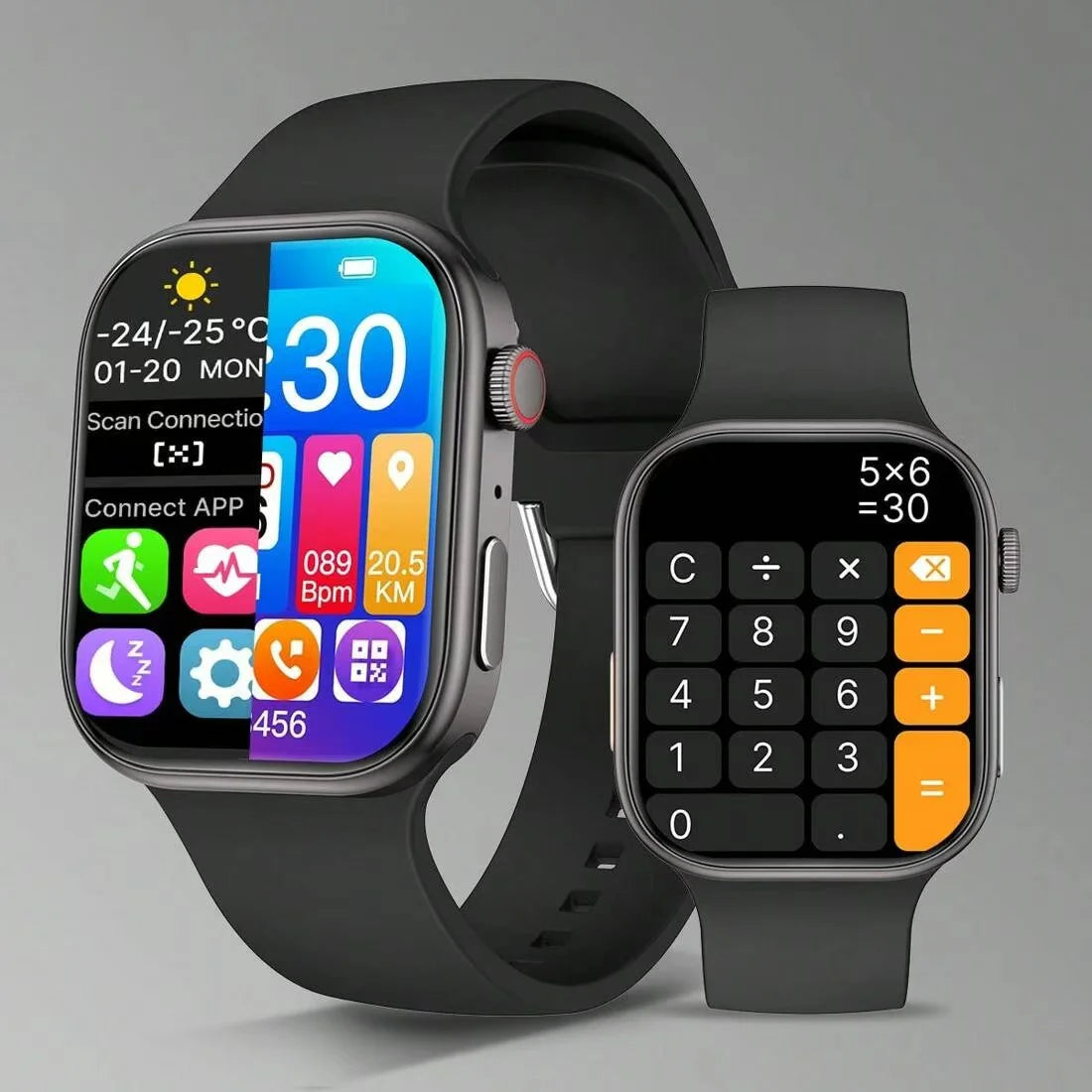 2.02 Inch HD Smartwatch, 1 Count Fashionable Smartwatch with BT Calling & Check Weather, Sports Tracking Smartwatch for Android - Clear Quartz Market