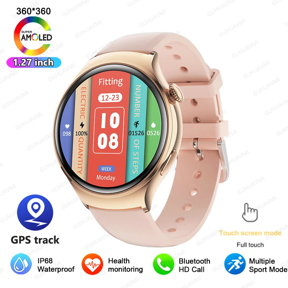 2025 New Xiaomi SmartWatch HD AMOLED Screen NFC Heart Rate Bluetooth Call Custom Dial Lady Sports Watch