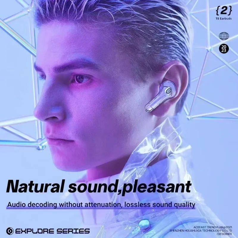 NEW T8 TWS Wireless Earphone Bluetooth 5.3 Headphones Sport Gaming Headsets Noise Reduction Earbuds