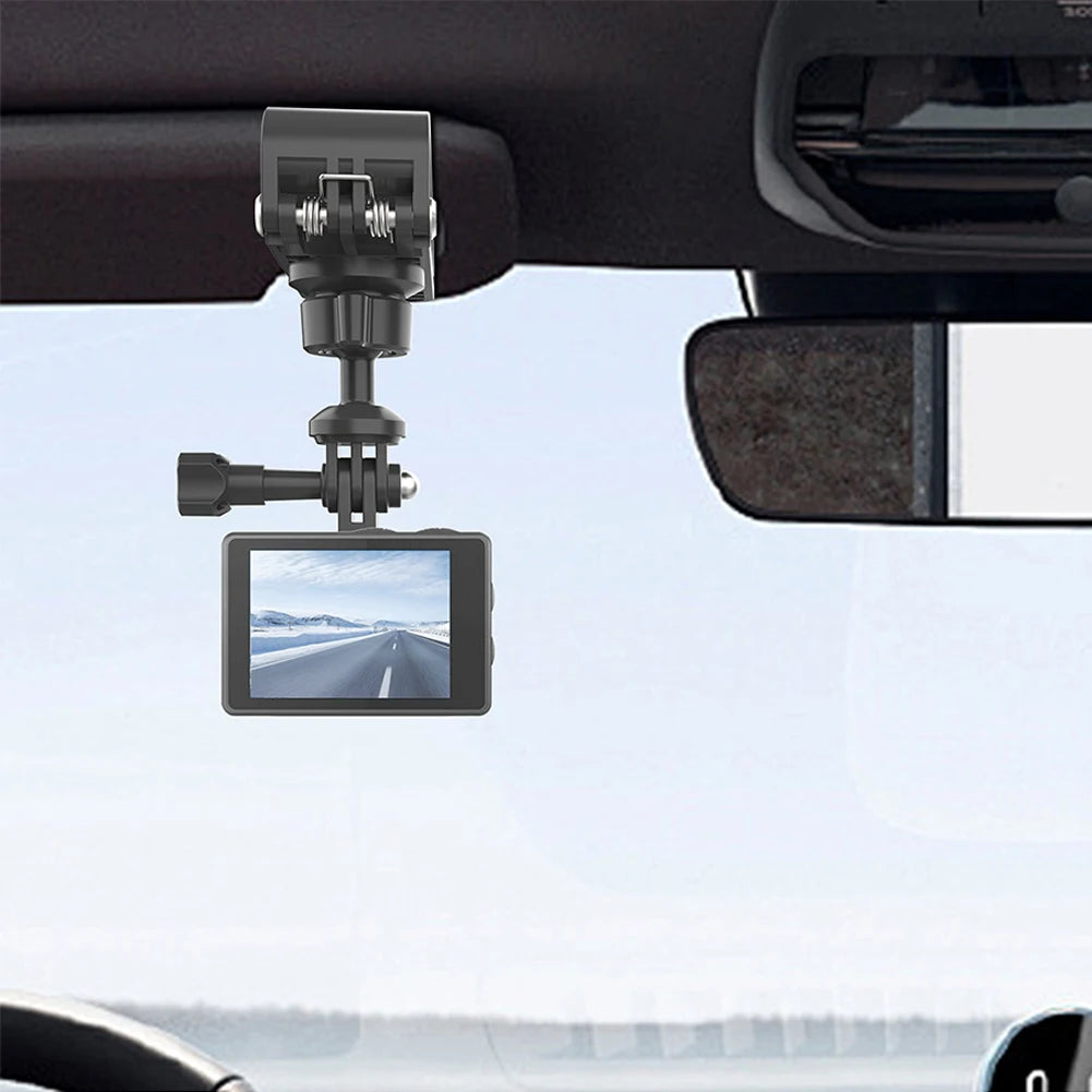 Car Sun Visor Action Camera Mount Bracket 1/4 Inch Adjustment Car Sun Visor Camera Mount for Osmo Pocket 3 Action 4 Insta360 X3 - Clear Quartz Market