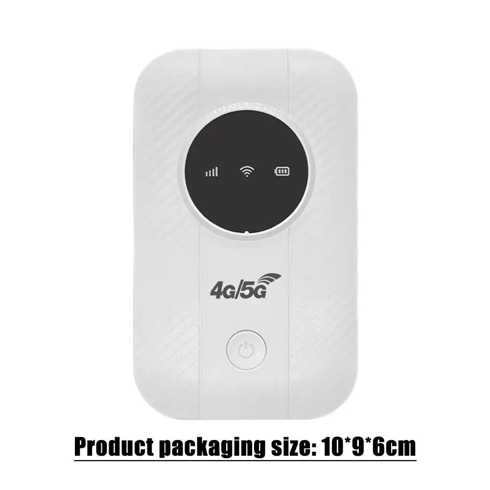 WiFi Link Free Router For Anywhere Supports 4G and 5G Networks Unlimited Satellite Internet Plastic Mobile WiFi Link-Free Router - Clear Quartz Market