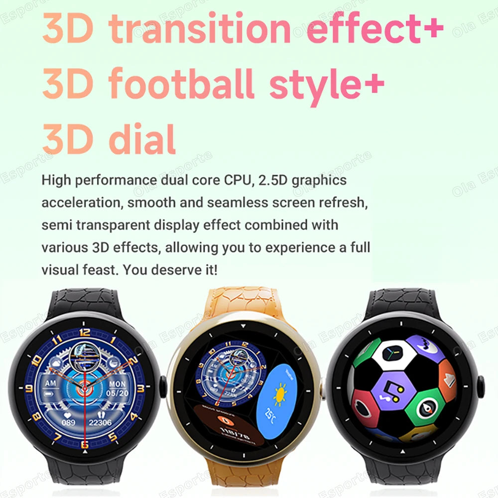 New Smart Watch Women AMOLED Screen Bluetooth Call NFC GPS Tracker Compass Sport Watches Fitness Clock Men Smartwatch Waterproof