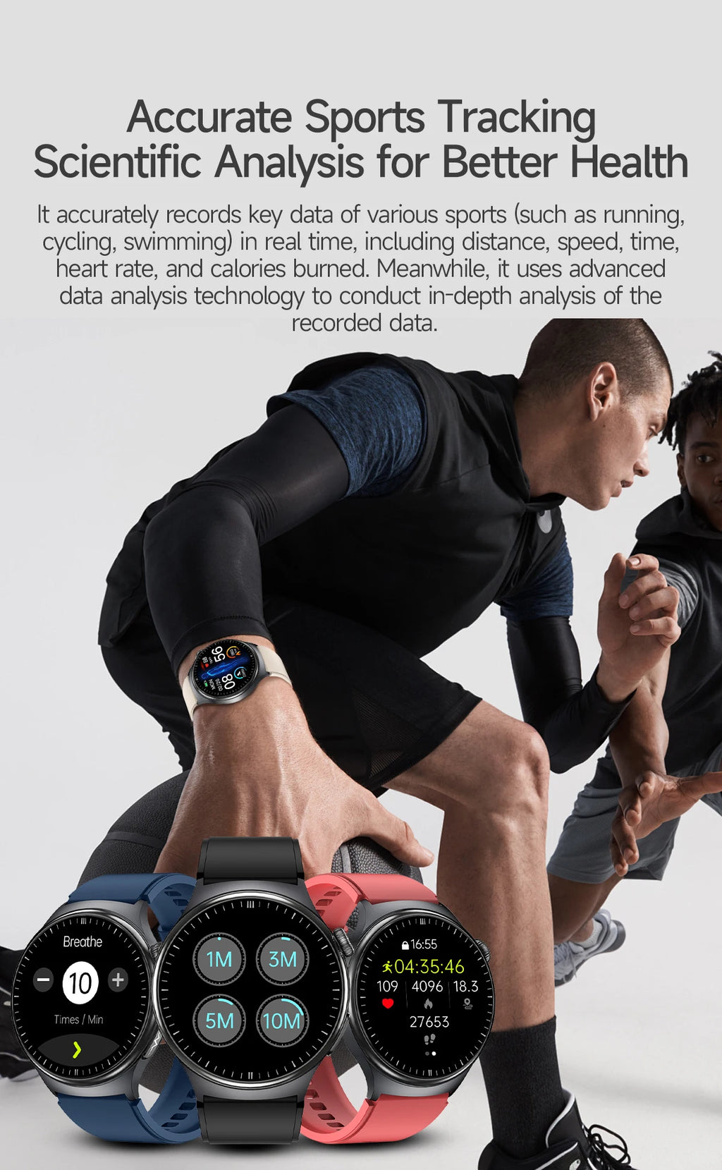 2025New Micro Physical Examination Smart Watch For Men Uric Acid Body Fat Five Organ Health Watches Bluetooth Call SmartBracelet