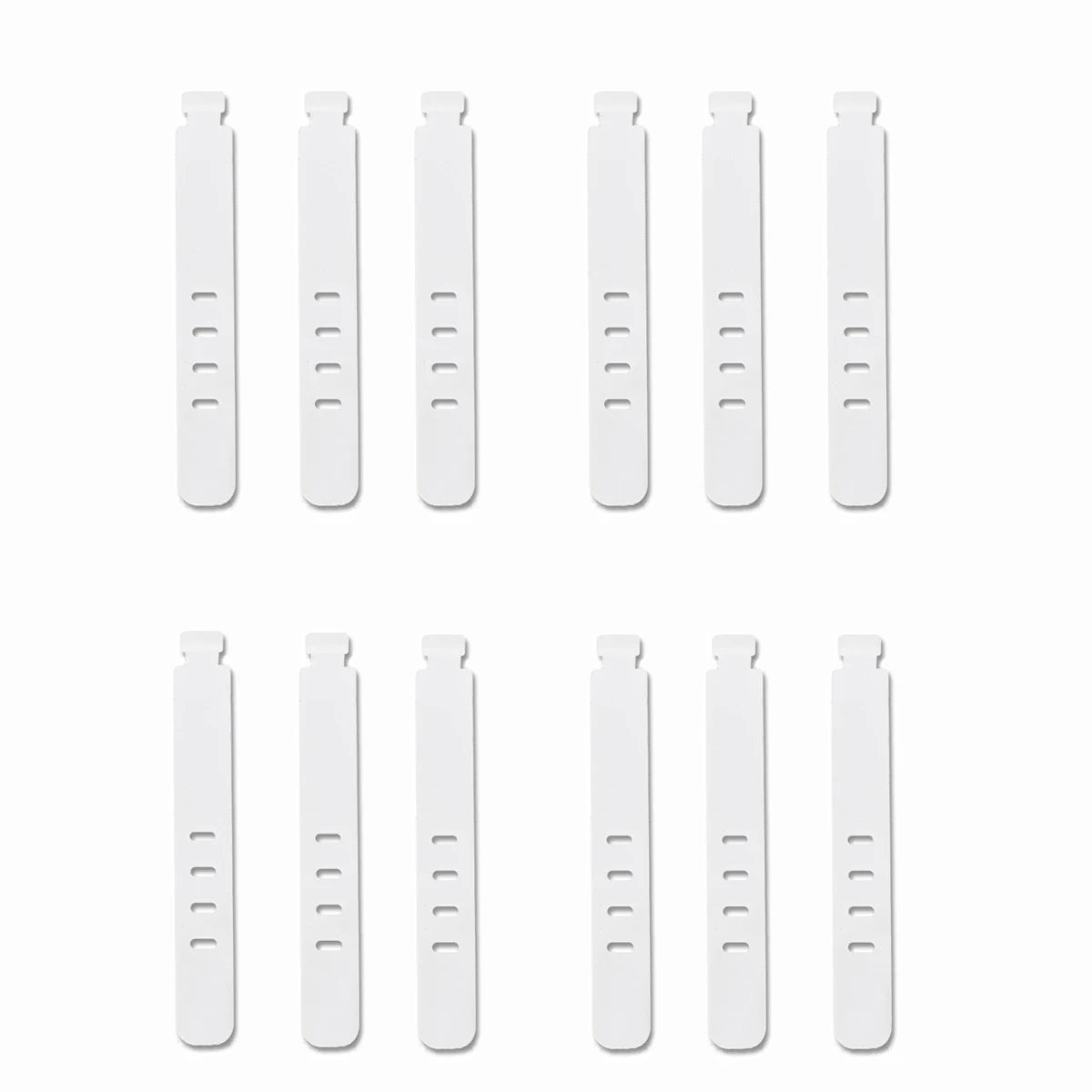 4/12/20PCS Cable Organizer Ties Clip Charger Cord Management Silicone Wire Manager Mouse Charging Cable Data Line Winder Straps - Clear Quartz Market