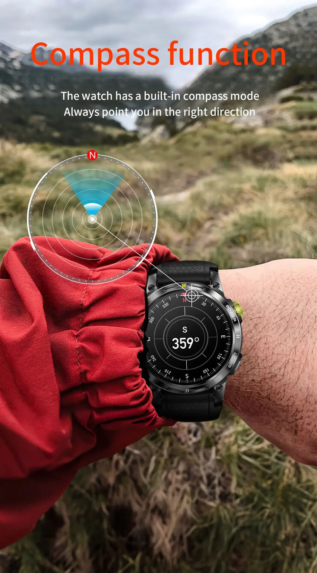 2025New GPS Bluetooth Call Smart Watch Men AMOLED HD Screen Heart Rate IP68 Waterproof Outdoor Sports Smartwatch For Android iOS