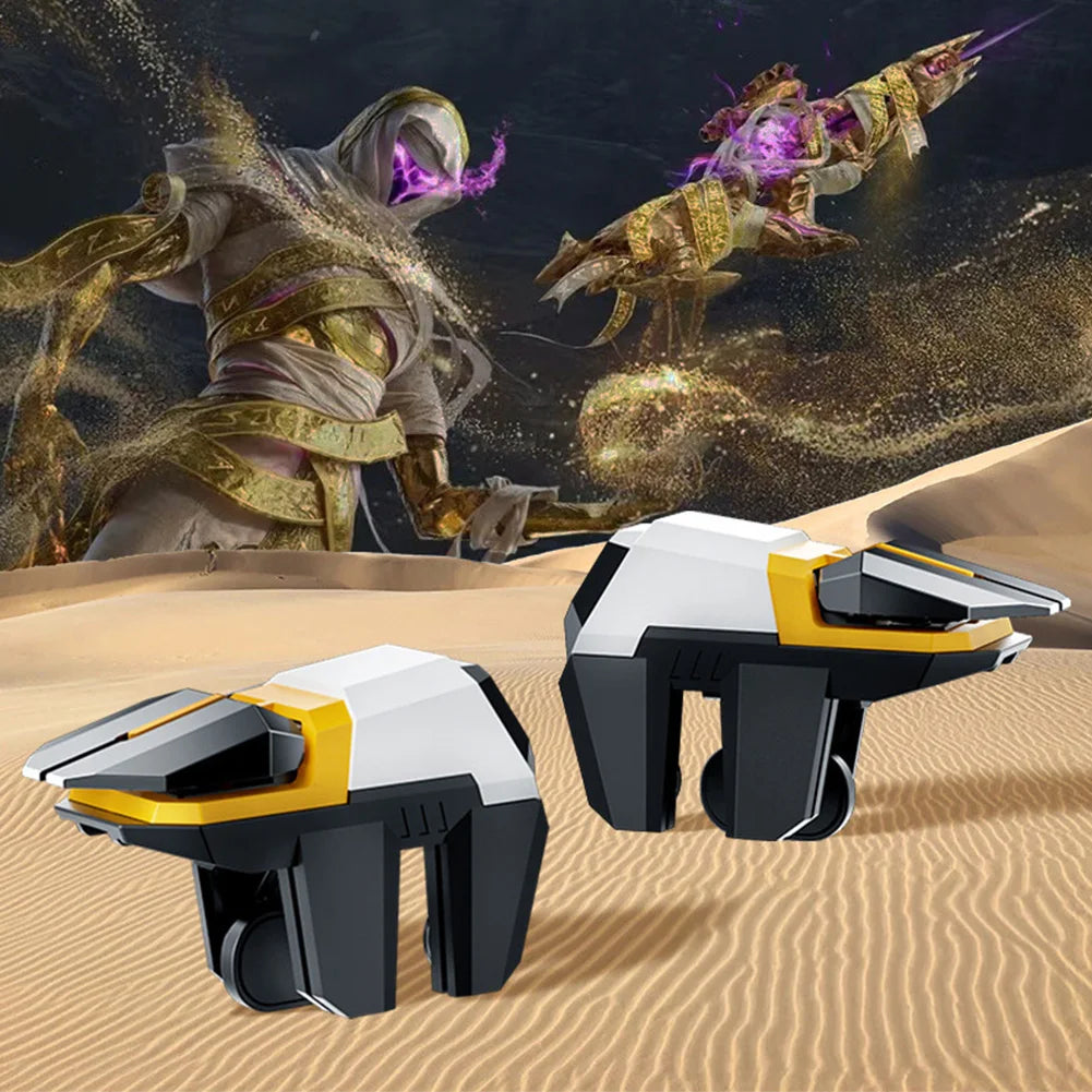 1 Pair PUBG Mobile Game Controller 4/6-Finger Linked Shooting Game Mechanical Trigger Physical Auxiliary Gaming Gear