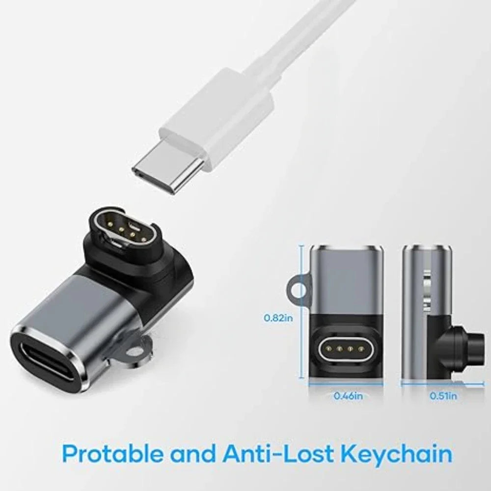 For Garmin Fenix 8 7 7S 7X 6S 6 Forerunner 955 965 Quatix USB-C Charger Smartwatch Charger Adapter Garmin Charging Cable Adapter