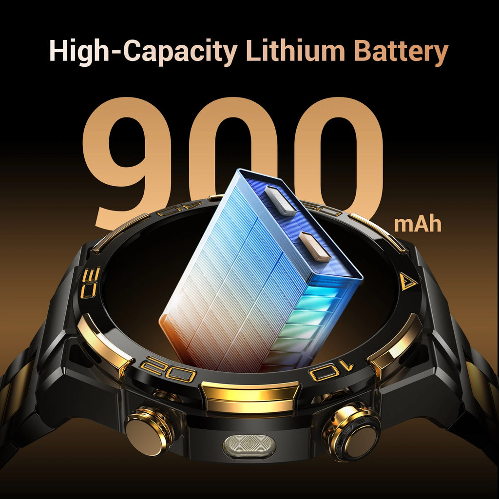 Blackview W90 Pro Smartwatch 1.43" AMOLED Display,Bluetooth Calling,Heart Rate Monitor, 900mAh/ 20Days Standby,Men's Smartwatch