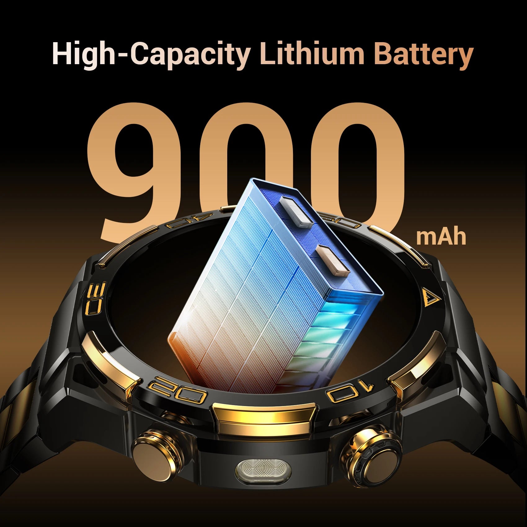 Blackview W90 Pro Smartwatch 1.43" AMOLED Display,Bluetooth Calling,Heart Rate Monitor, 900mAh/ 20Days Standby,Men's Smartwatch