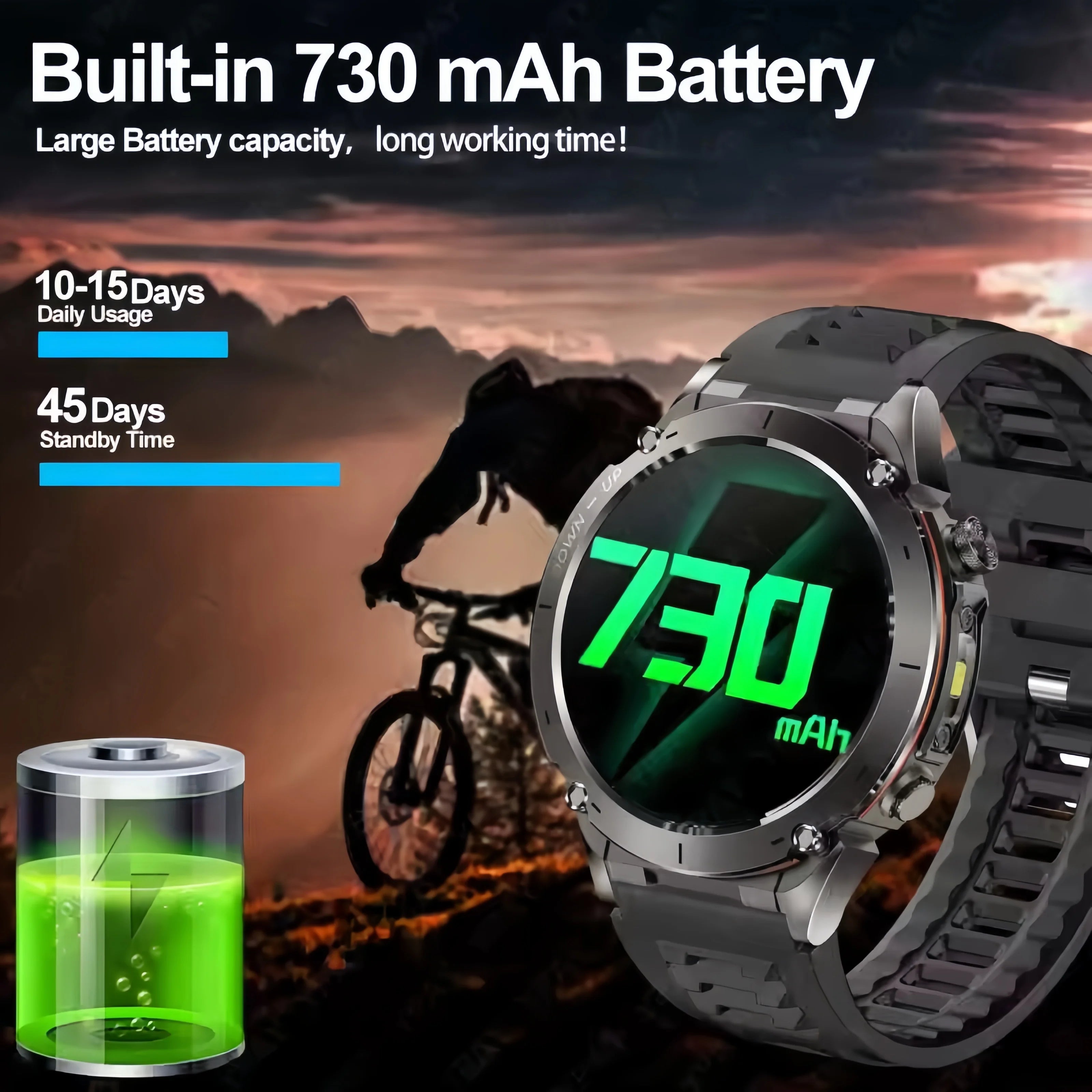 2025 For Huawei Stratos 4 GPS Smartwatch 1.43"AMOLED HD Screen Compass Barometric Altimeter Flashlight Voice Calling Smart Watch