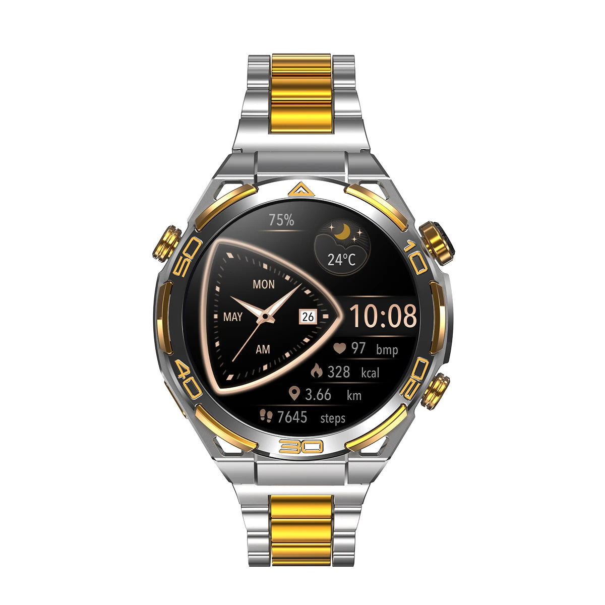 Blackview W90 Pro Smartwatch 1.43" AMOLED Display,Bluetooth Calling,Heart Rate Monitor, 900mAh/ 20Days Standby,Men's Smartwatch