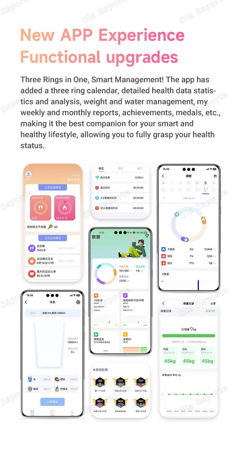 New Smart Watch Women AMOLED Screen Bluetooth Call NFC GPS Tracker Compass Sport Watches Fitness Clock Men Smartwatch Waterproof - Clear Quartz Market