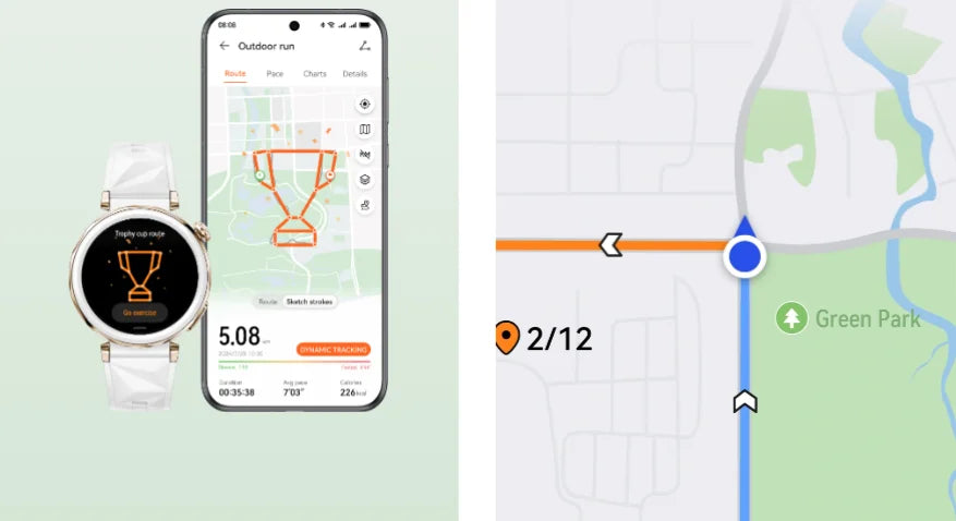 HUAWEI Watch GT 5 46mm Smartwatch, up to 14 Days Battery Life, All New Running and Cycling Sports Smart Watch, Sharp Edged Desig - Clear Quartz Market