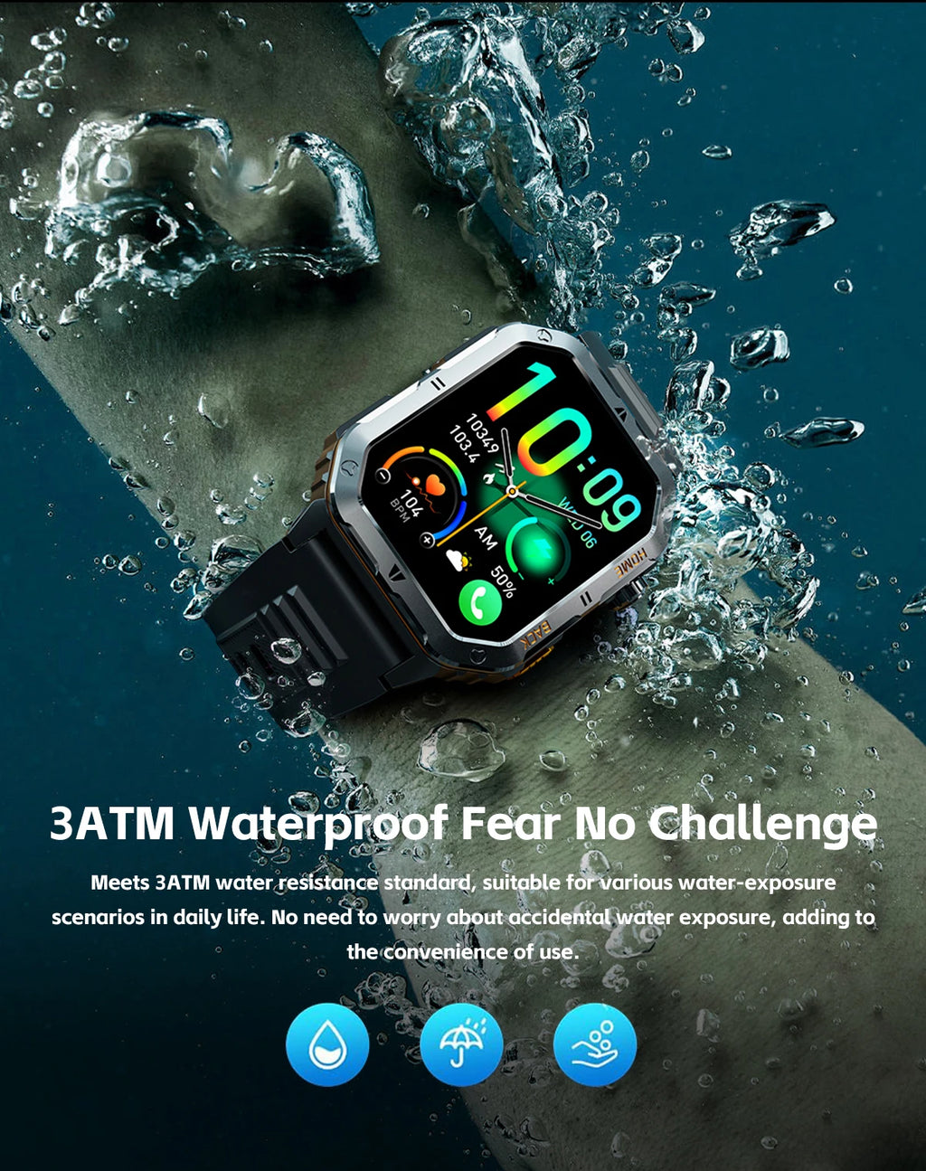 2025 New Military Outdoor 1000 mAh Battery Smart Watch Men GPS Sports Heart Rate IP68 Waterproof BT Calling Smartwatch Man xiaom