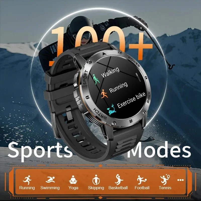Xiaomi 2026 Outdoor Sports Tracker Smart Watch Men Compass Bluetooth Call Waterproof Smartwatch LED Flashlight Ftiness Watches - Clear Quartz Market