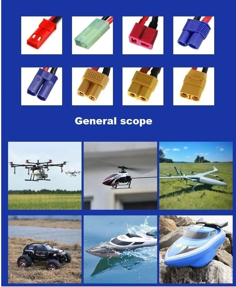 14.8v Battery 4S 5200mAh LIPO Battery 60C For Drone RC FPV Helicopter Quadcopter Racing Car 4S Rechargeable Batteries XT60/XT90 - Clear Quartz Market