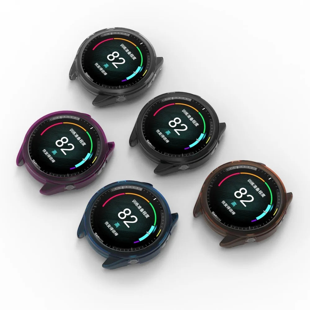 Soft TPU Hollow Case for Garmin Forerunner 955 965 Samrt Watch Strap Cover Bumper Frame for Garmin Forerunner955 965 Accessories