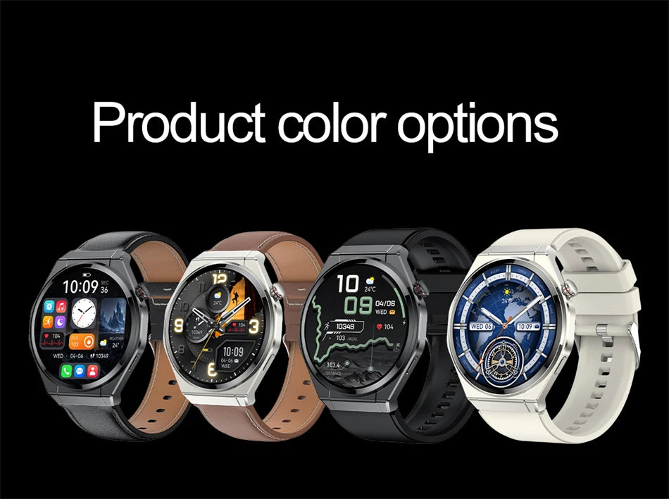 New Ultra Thin Smart Watch Men HD AMOLED 150+Sports NFC GPS Track IP68 Waterproof Health Monitor Bluetooth Call Smartwatch Woman