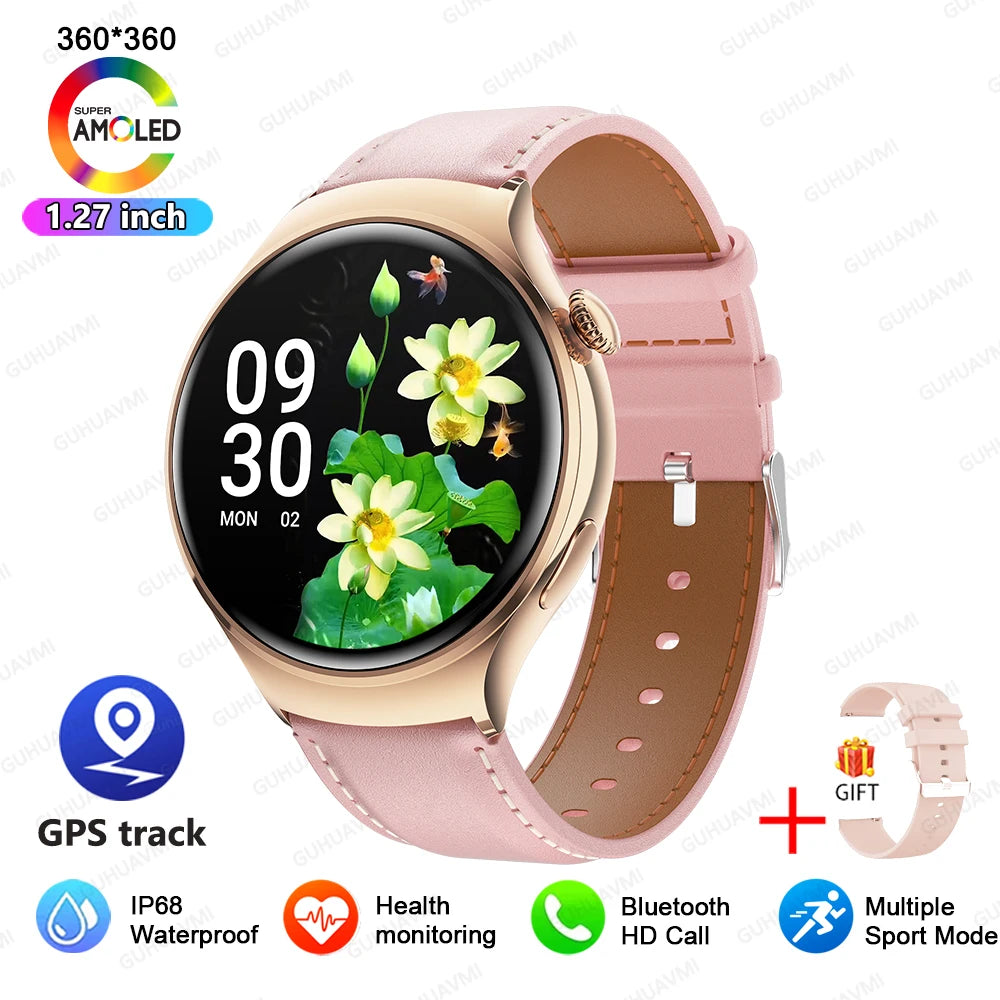 2025 New Xiaomi SmartWatch HD AMOLED Screen NFC Heart Rate Bluetooth Call Custom Dial Lady Sports Watch