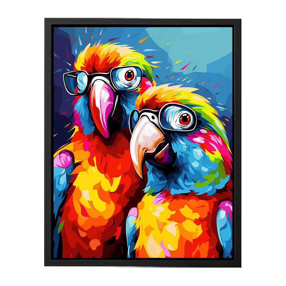 Two Parrots Canvas Artwork Painting
