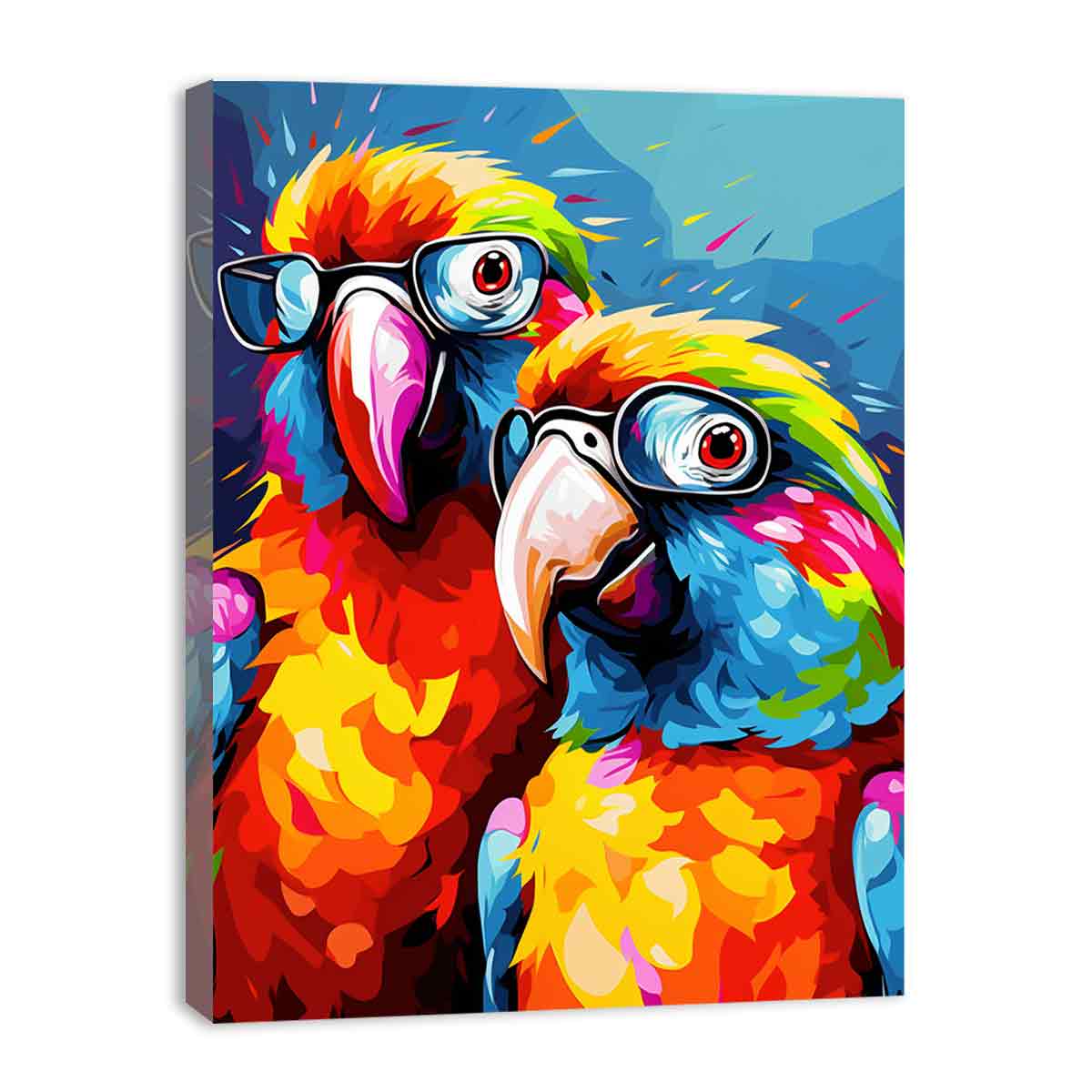Two Parrots Canvas Artwork Painting