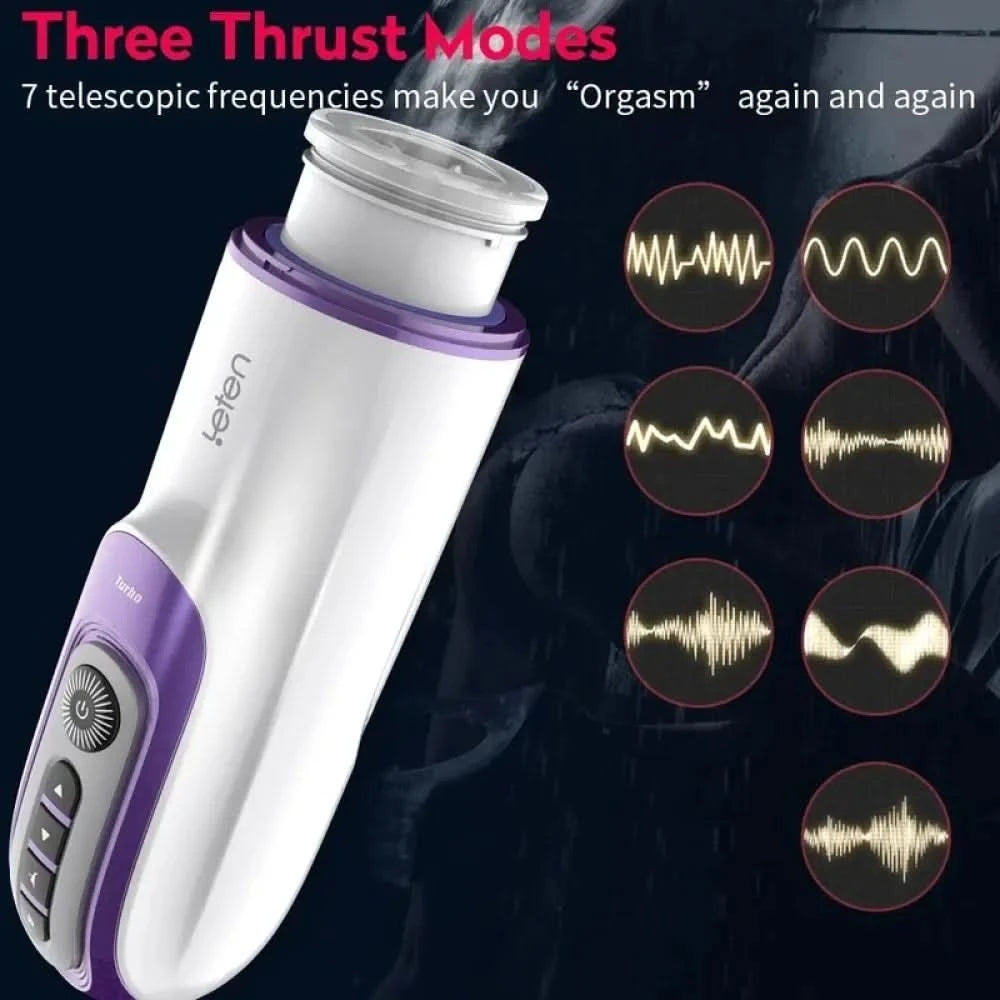 Automatic Piston Retractable Heating Male Masturbator Thrusting Vibrator for Realistic Pleasure-4