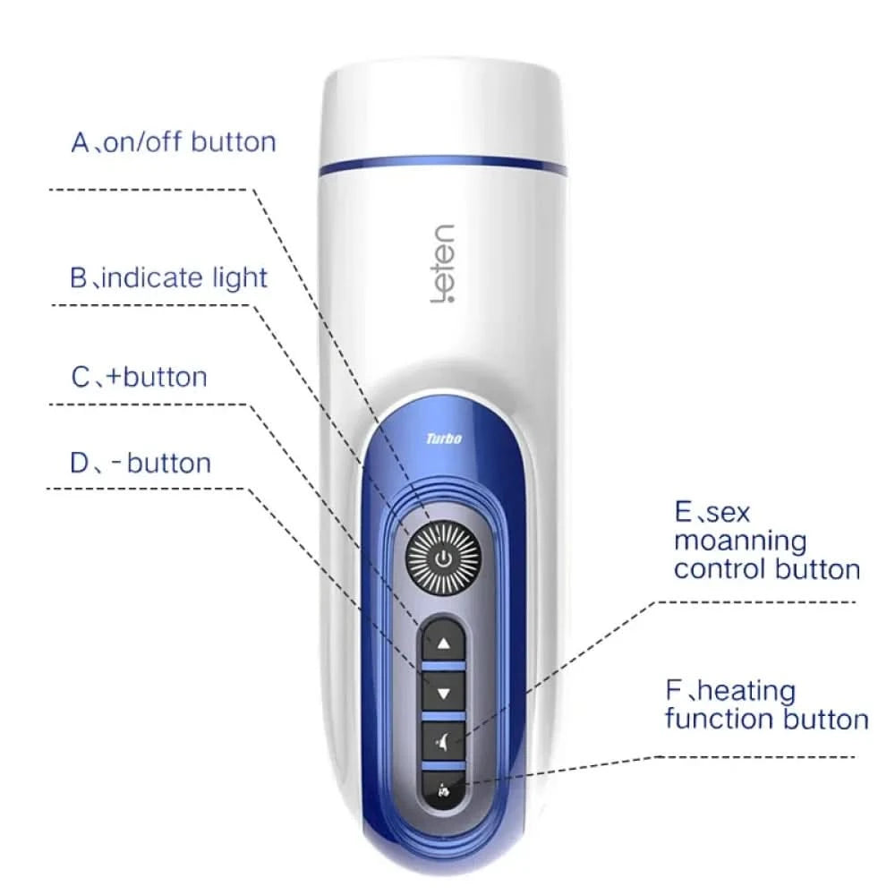 Automatic Piston Retractable Heating Male Masturbator Thrusting Vibrator for Realistic Pleasure-2