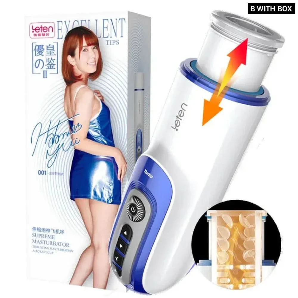 Automatic Piston Retractable Heating Male Masturbator Thrusting Vibrator for Realistic Pleasure-6