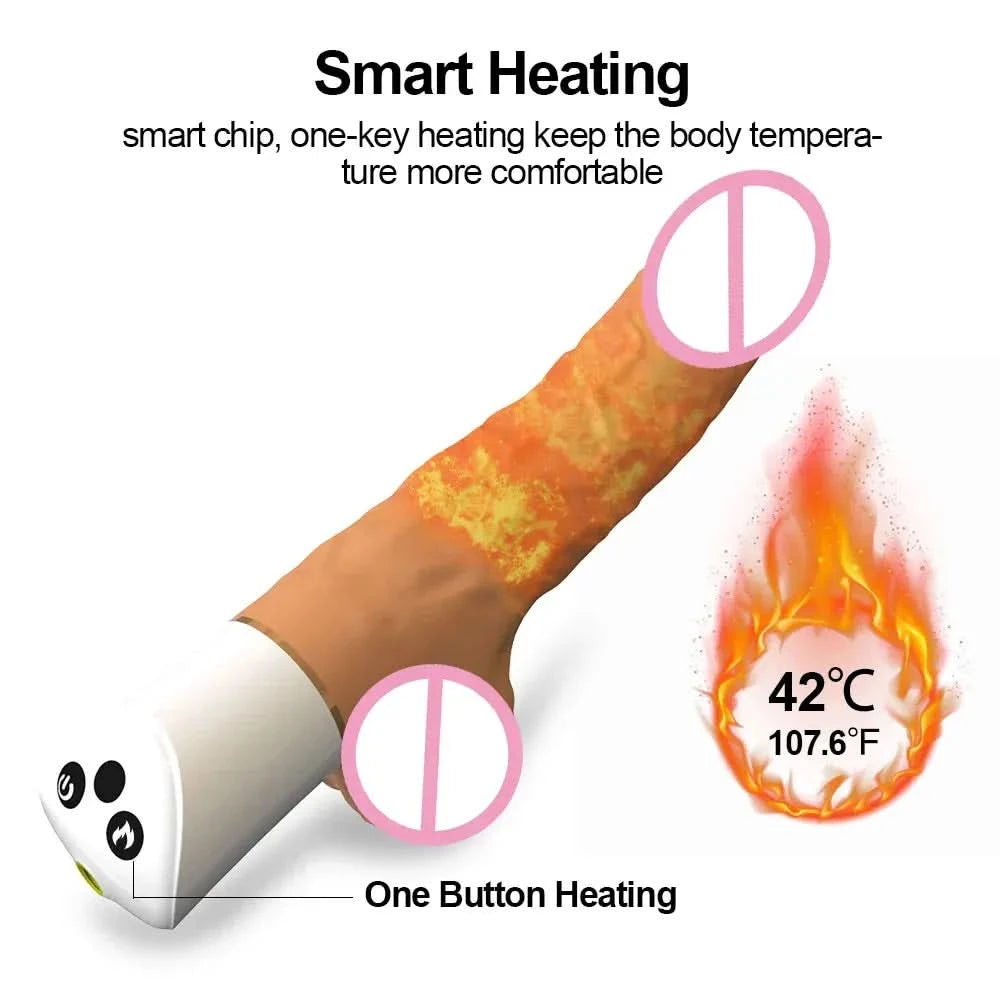 Automatic Thrusting G-Spot Dildo with Suction Cup - Hand-Free Fun!-2