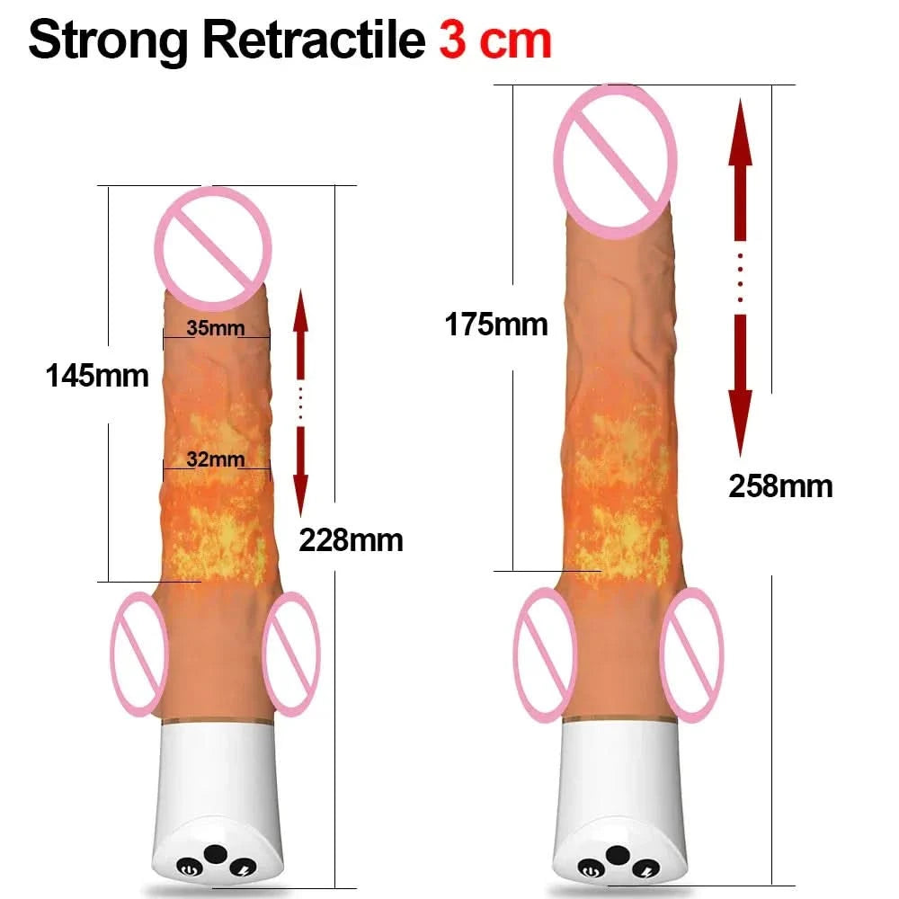 Automatic Thrusting G-Spot Dildo with Suction Cup - Hand-Free Fun!-1