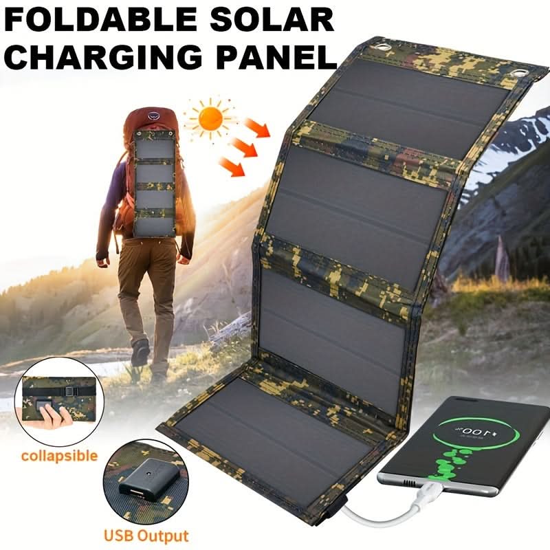Portable Foldable Camouflage Solar Panel Charger-1