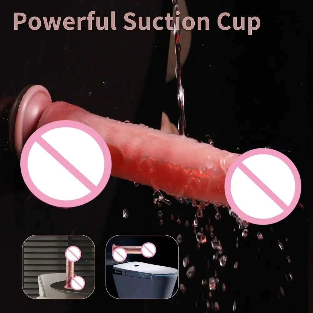 Realistic Thrusting Dildo with Remote Control - 18+-4