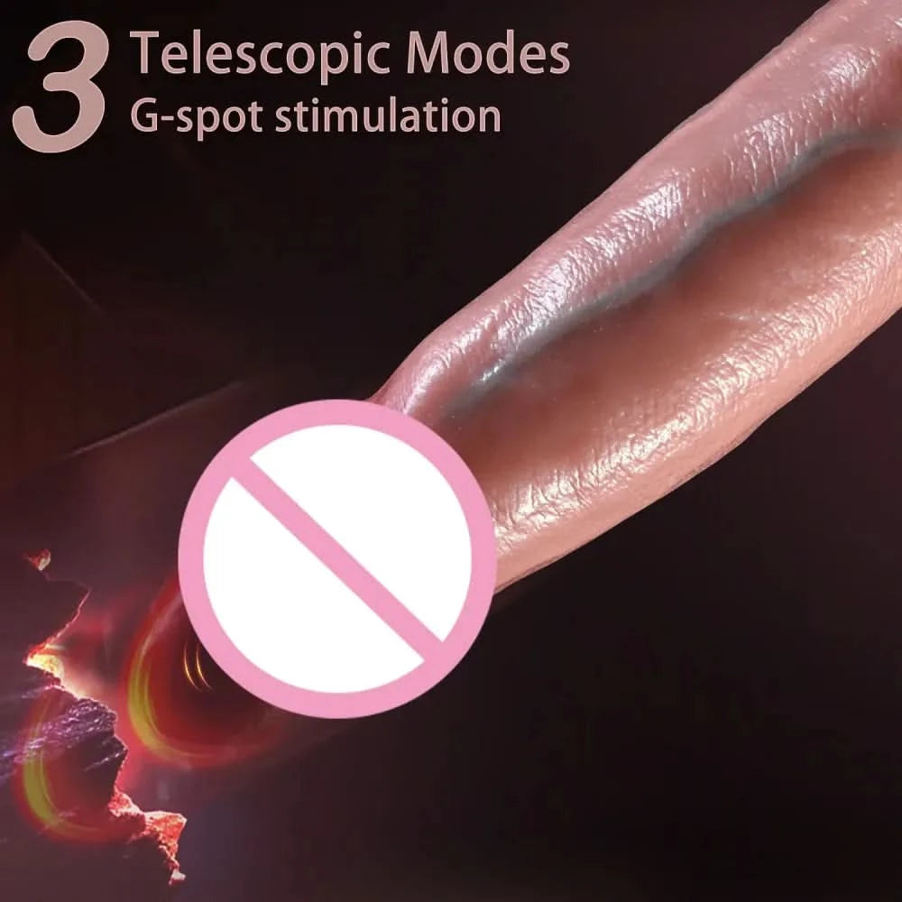 Realistic Thrusting Dildo with Remote Control - 18+-3