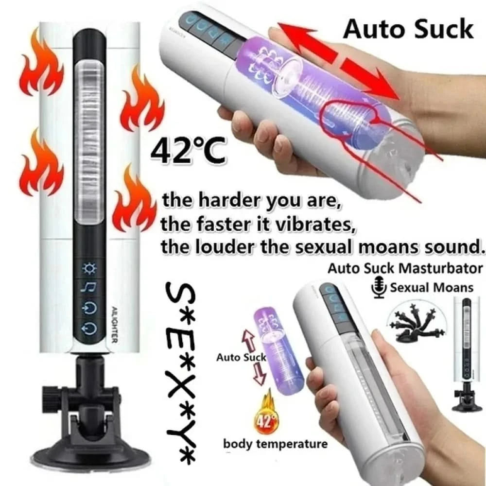Smart Heating Male Masturbator Auto Suck Realistic Suction for Men-2