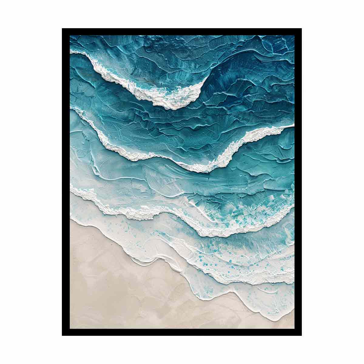 Sea waves Canvas Art Print