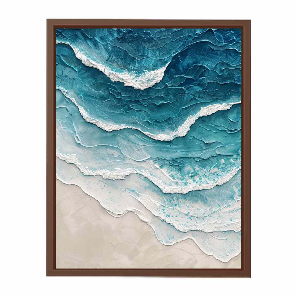 Sea waves Canvas Art Print
