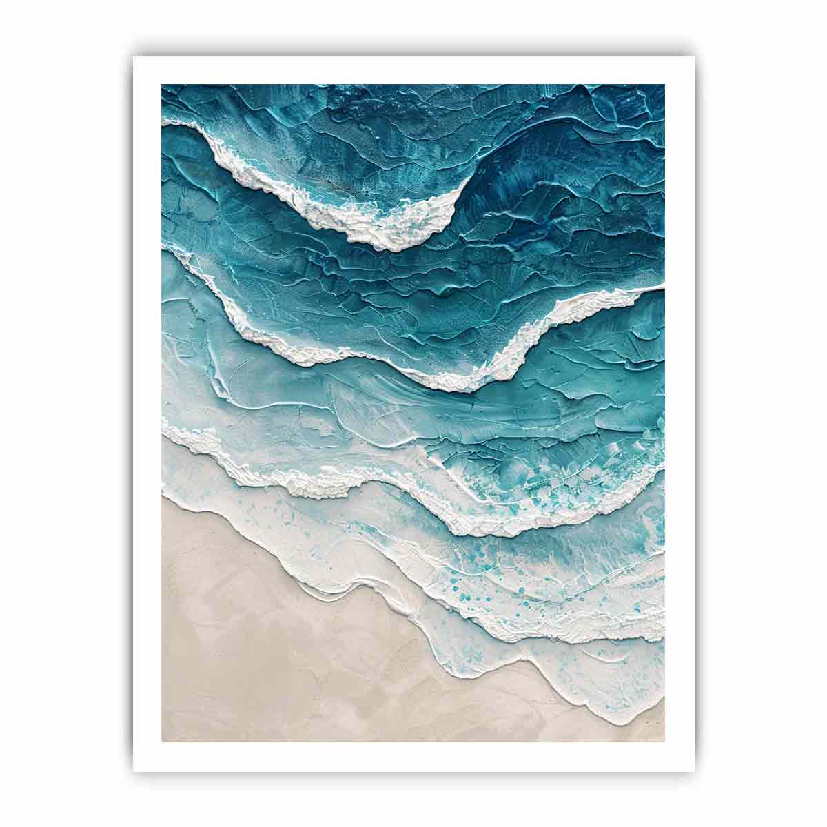 Sea waves Canvas Art Print