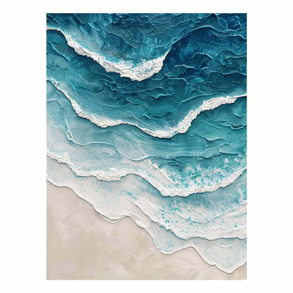 Sea waves Canvas Art Print