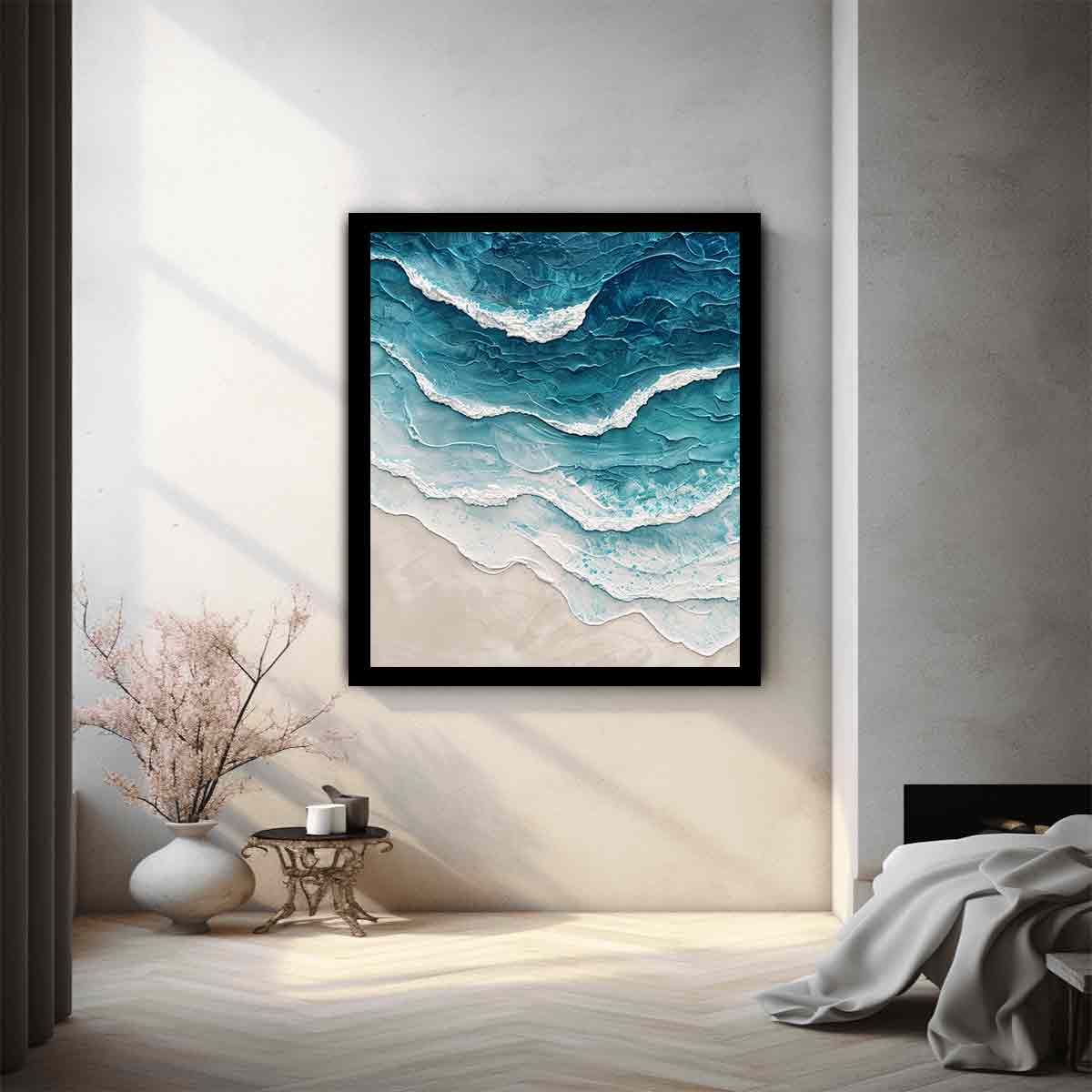 Sea waves Canvas Art Print