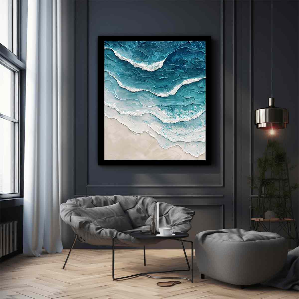 Sea waves Canvas Art Print