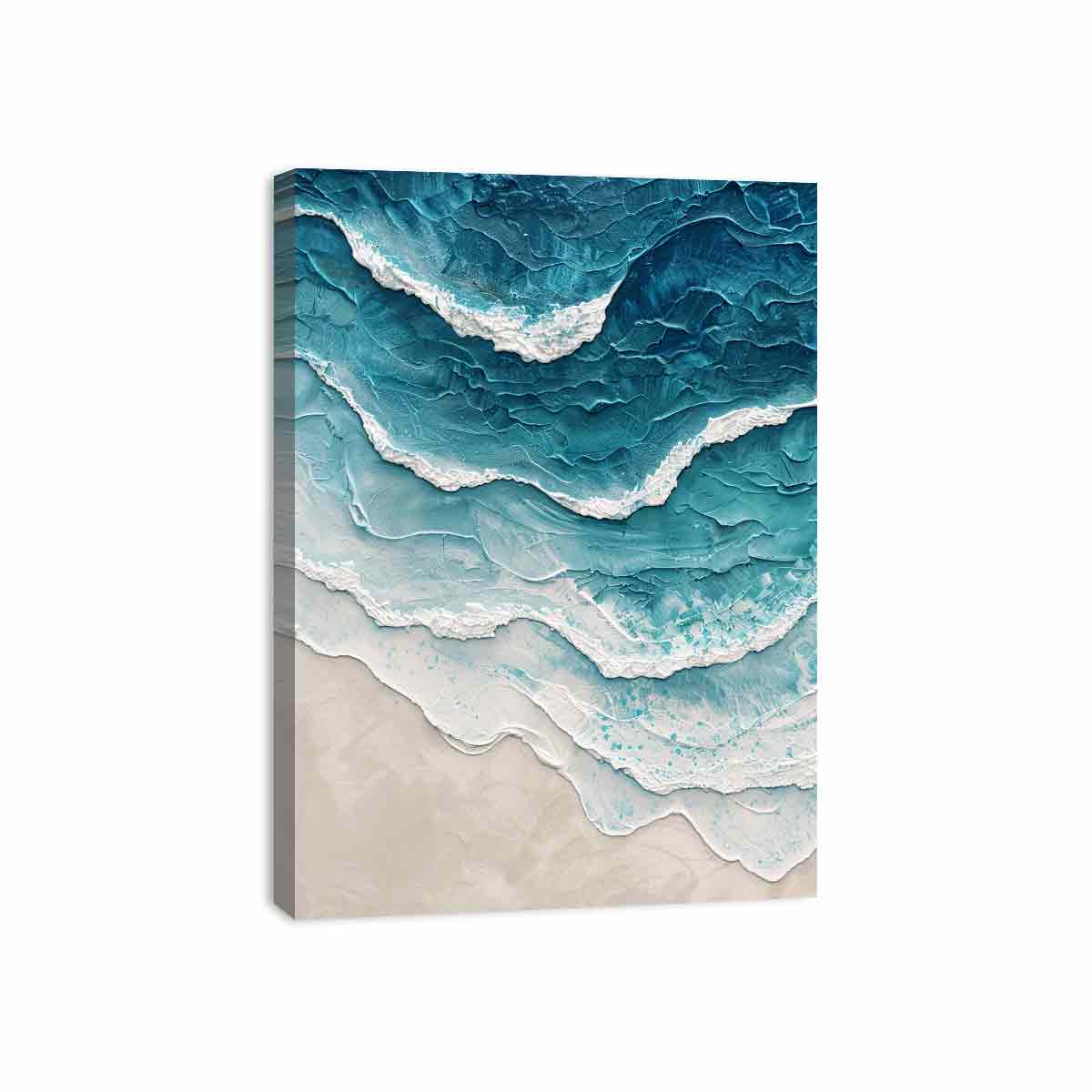 Sea waves Canvas Art Print
